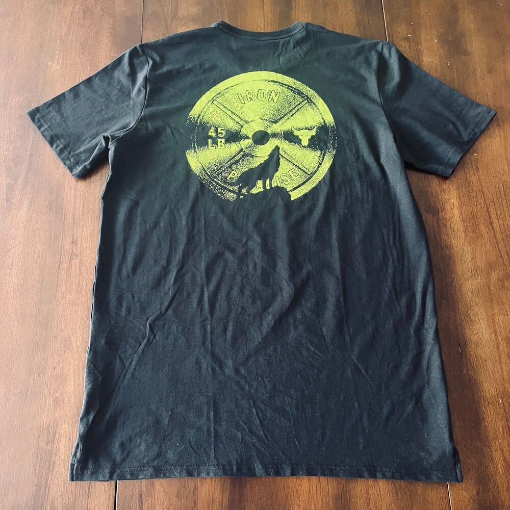 Under Armour Project Rock Night Crew Graphic Print Black T-Shirt Men's Medium - Picture 9 of 10